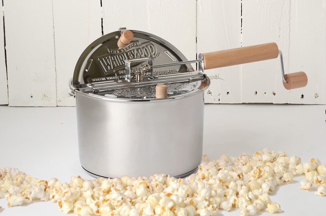 Franklin&s Original Whirley Pop Stovetop Popcorn Machine Popper. Delicious